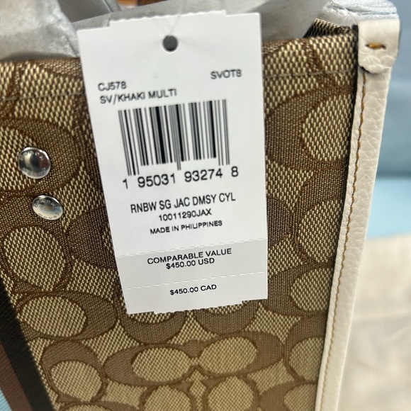 Coach Special Edition Dempsey Rainbow Carryall Bag and Wristlet. - Picture 6 of 16